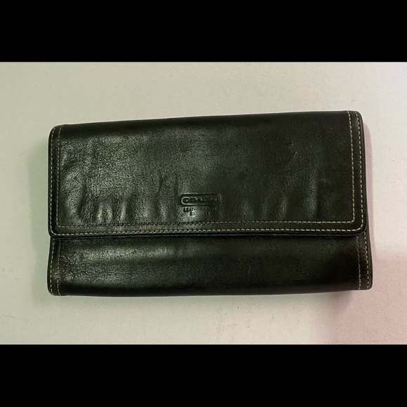 COPY - Coach vintage black leather wallet - Picture 1 of 6